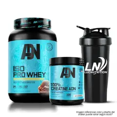 ADN - Iso Pro Whey 1.1 kg Chocolate + Creatina 250 g + Shaker