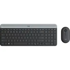 LOGITECH - Combo Mouse y Teclado MK470 Slim Inalámbrico Negro