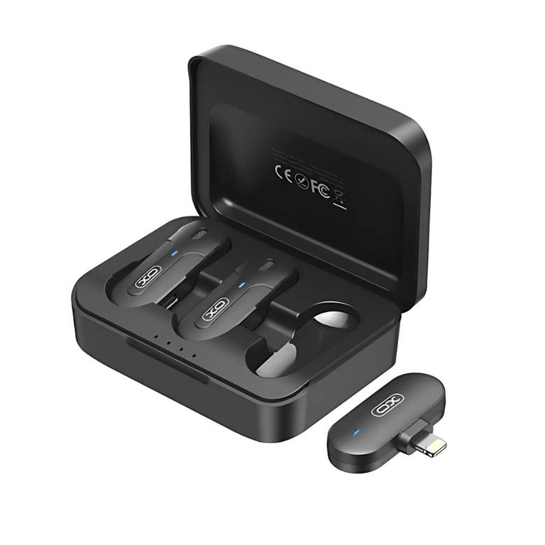 Micrófono multimedia inalámbrico XO-MKF09A Lightning Doble