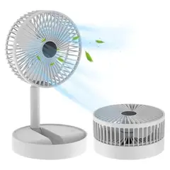 SEISA - Ventilador Eléctrico de Escritorio Portátil Recargable 3 Velocidades