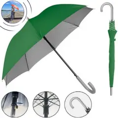 GENERICO - Sombrilla Paragua con protector UV para SOL y Lluvia