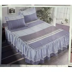 MINGDA - Set de Sabana con Blonda 2 Pz de 4 Pieza 100% Algodón