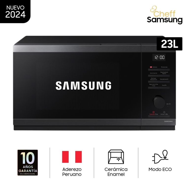 MICROONDAS 23LT ACERO INOX NEGRO MS23DG4504AGPE