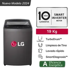 LG - Lavadora WT19BVTB 19KG TurboDrum Negro