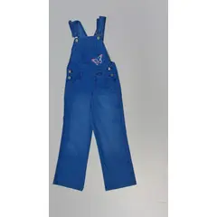TAIS PRINCESS - Overol jeans niñas con bordado mariposa