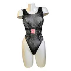 GENERICO - LENCERIA MALLA BODY BRILLOS CATSUIT