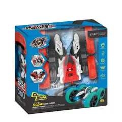 GENERICO - Carro a control remoto acrobático 360° rojo