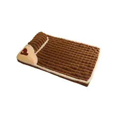 S&T - Cama Colchón Para Perros Funda Extraíble Marrón - Talla L