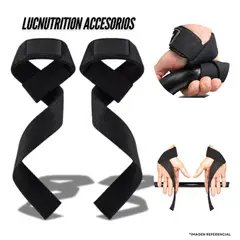 GENERICO - STRAPS PARA PESO gymgimnasio - NEGRO