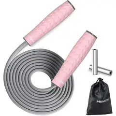 PROIRON - Soga para Saltar o Jump Rope con Peso Rosado