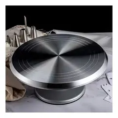 GENERICO - Pedestal Giratorio Inoxidable 31 cm Reposteria