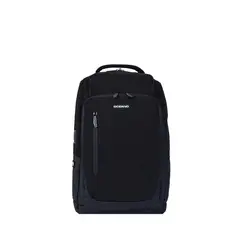 OCEANO - Mochila Atom Negro Porta Laptop - Bolsillos Internos Puerto USB