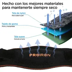 PROIRON - Soporte para codo Negro con Naranja Par