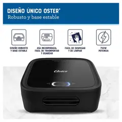 OSTER - Sandwichera CKSTSM400 Negro