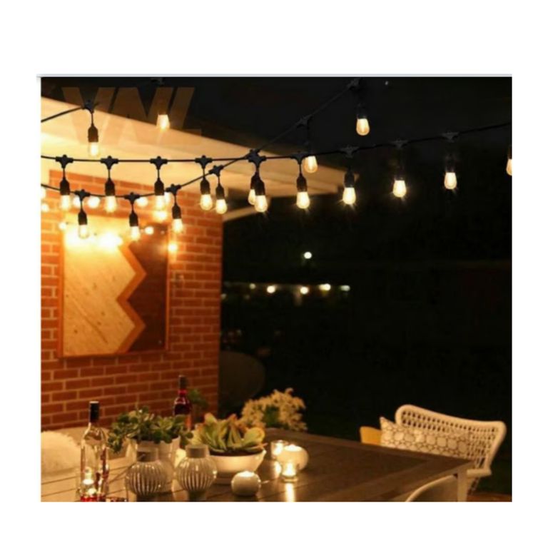 GUIRNALDAS CON BOMBILLOS