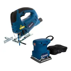 TOOLCRAFT - Lijadora Orbital 1/4 180w + Sierra Caladora 800w Tc5910k