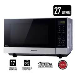 PANASONIC - Horno Microondas NN-SF564 Inverter 27 lt Silver