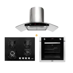 SOLE - Combo Cocina Empotrable + Campana Venus + Horno a Gas
