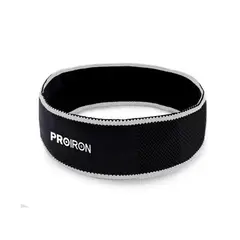 PROIRON - Vincha Deportiva de Fibra Refrescante Gris con Blanco