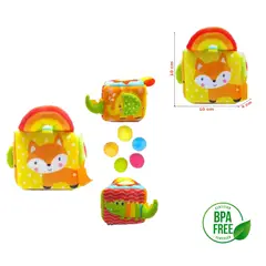 GENERICO - Cubo Sensorial Con Pelotas Zoo Texture