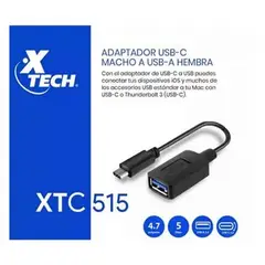 XTC - Adaptador XTC-515 - USB-C M Reversible A USB Tipo A H