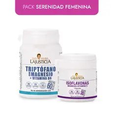 ANA MARIA LAJUSTICIA - PACK SERENIDAD FEMENINA TRIPTÓFANO CON MAGNESIO + VIT. B6 / ISOFLAVONAS CON MAGNESIO + VIT. E