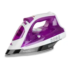 BLACK+DECKER - Plancha Supreme Steam BLACK & DECKER IR23960 - MORADO