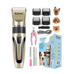 KEMEI - KIT Cortapelos Profesional para Mascotas