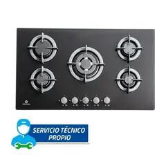 INDURAMA - ENCIMERA EMPOTRABLE A GAS GLP 5 HORNILLAS EGI-905VDNEG