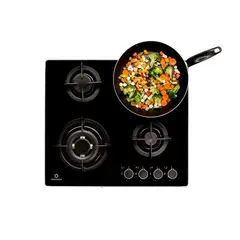 INDURAMA - ENCIMERA EMPOTRABLE A GAS GLP 4 HORNILLAS EGASI-604VDNEG