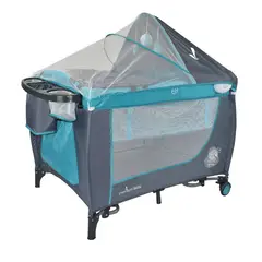 PREMIUM BABY - Corral Cuna Para Bebe Mecedora Napoles Azul