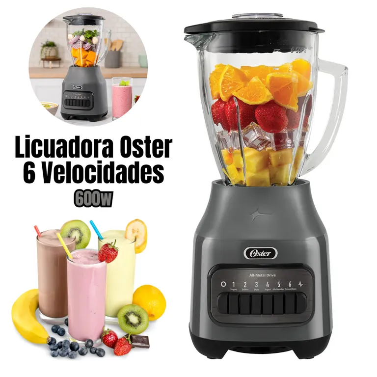 Licuadora 1.5L de 6 Velocidades-Plomo