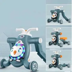 GENERICO - Andador Caminador 3 en 1 luces musical Azul Verdoso