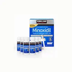 KIRKLAND - Minoxidil Liquido Caja Sellada crecimiento de Cabello y Barba