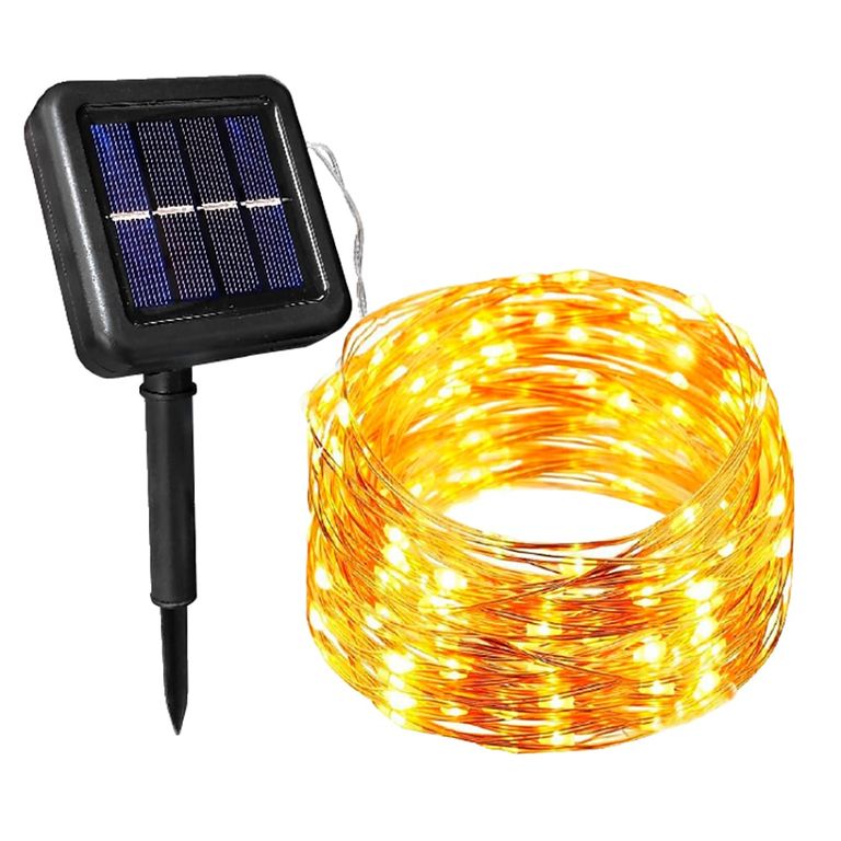 Luz Decorativa Guirnalda De Luces LED - Con Panel Solar