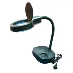 TAKEMA - Lámpara LED con LUPA De Mesa Ajustable Portátil