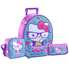 SCOOL - Set HELLO KITTY Ranger Maleta-Lonchera-Cartuchera