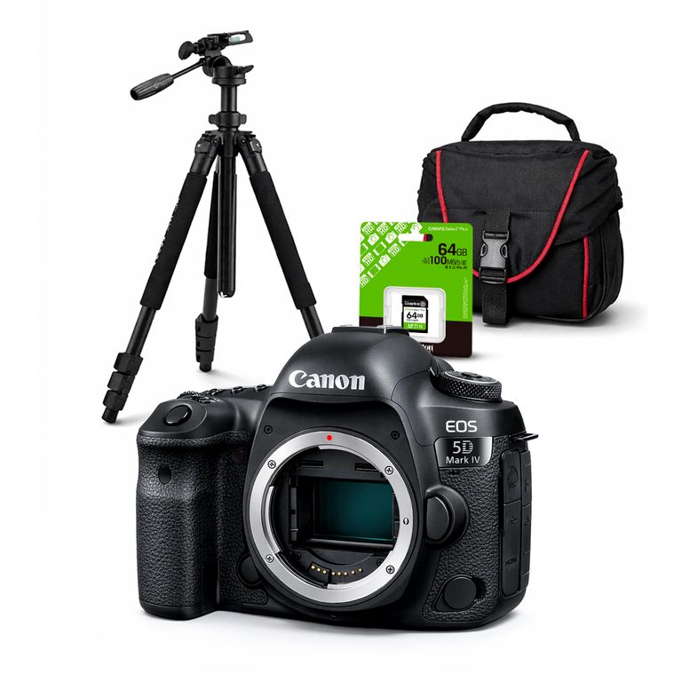 Cámara EOS 5D Mark IV Cuerpo Solo + Kit Deluxe de Accesorios