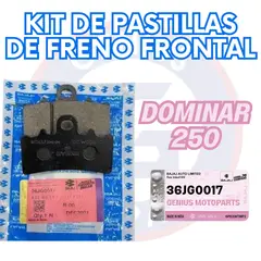 BAJAJ - KIT DE PASTILLAS DE FRENO FRONTAL DOMINAR 250
