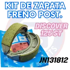BAJAJ - KIT DE ZAPATA FRENO POSTERIOR DISCOVER 125 ST