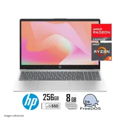 HP - LAPTOP RYZEN 3-7320U 8GB RAM 256GB SSD 156 FHD FREEDOS 15-FC0005LA 802M8LA-ABM