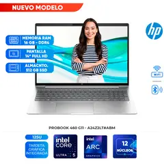 HP - Laptop ProBook 440 G11, Intel Core Ultra 5-125U, 16GB DDR5, 512GB SSD, 14" LCD LED WUXGA UWVA
