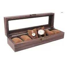 GENERICO - Caja Porta Reloj Elegante Para 6 Relojes