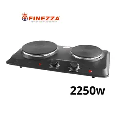 FINEZZA - Cocina Eléctrica 2 Hornillas FZ-204D4N