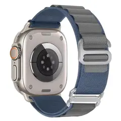URVOI - Correa Alpine Loop G-Hook Para Apple Watch Azul Gris