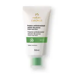 NATURA - Protector antioleosidad reductor de poros FPS 30 incoloro Chronos Derma