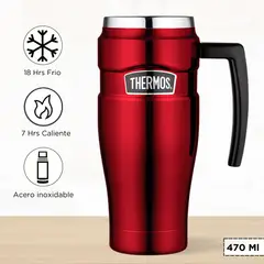 THERMOS - Taza Termica King 470 Ml Rojo