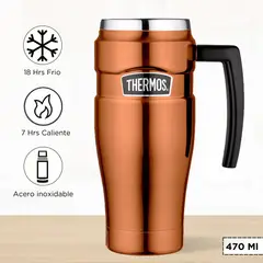 THERMOS - Taza Termica King 470 Ml Dorado