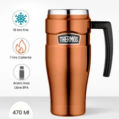 THERMOS - Taza Termica King 470 Ml Dorado