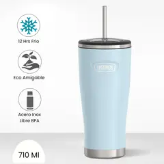 THERMOS - Taza Termica con Sorbete Icon 710 Ml Celeste